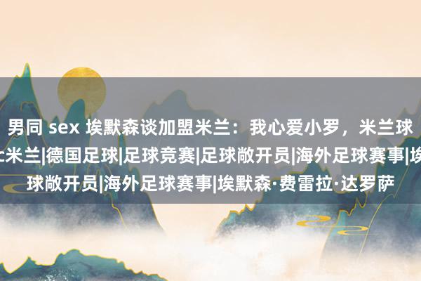 男同 sex 埃默森谈加盟米兰:我心爱小罗,米兰球迷也心爱巴西球员|ac米兰|德国足球|足球竞赛|足球敞开员|海外足球赛事|埃默森·费雷拉·达罗萨